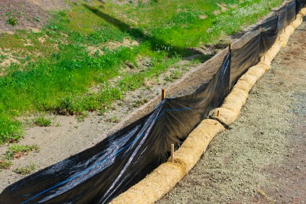 Straw Wattle Installation in Richmond
